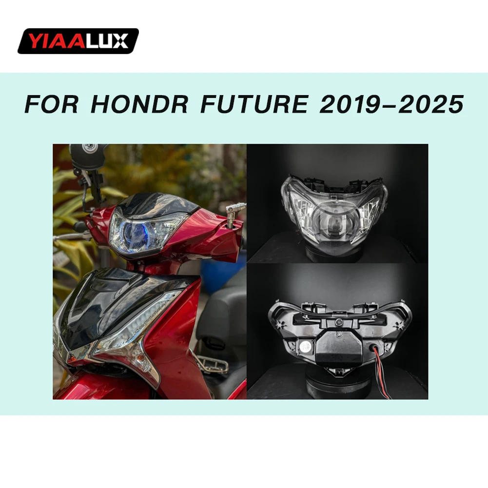 product motorcycle headlight front lamp for honda future 2019 2025 motorcycle front light with demons eye-2