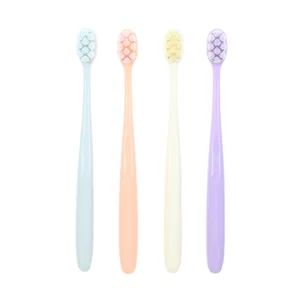 New Design 2pcs Suit Adult Toothbrush with 6k+ Super Thin Bristles Colorful Pure Color Hot Selling Dental Tooth Brush