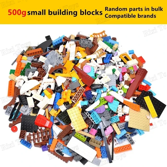 250g-1500g DIY Random Building Blocks - Creative MOC City Bricks