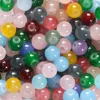 Perles imitation jade 6 mm - Mélange de couleurs aléatoire