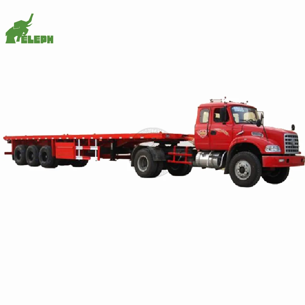 トレーラー3軸53フィートコンテナフラットベッドセミトレーラー