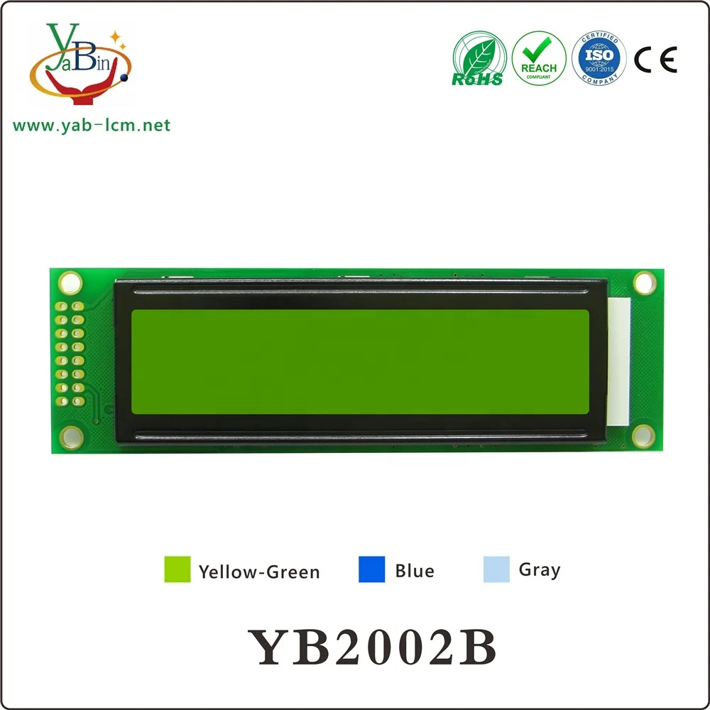 Alphanumeric 2002 Stn Character 20X2 Lcd Display