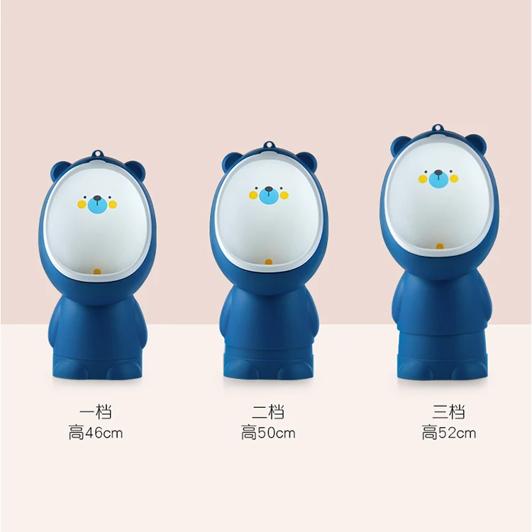 Plastic Urinal Bucket Bear Pattern Designs Potty Training 3adjustment Boys Pee Trainer