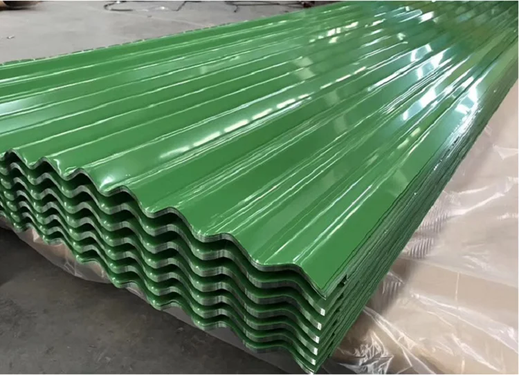 colored corrugated roofing