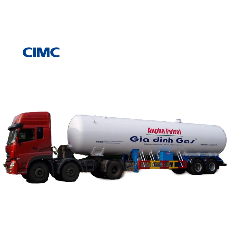CIMC LINYU LPG Tanker Semi Trailer 50m3 Gas Transport Truck Trailer 50m3 Liquefied Petroleum Gas Semi Trailer in China