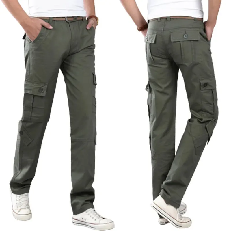 Oem/odm Factory Direct Custom Cargo Pants Men's 100 Cotton Multi
