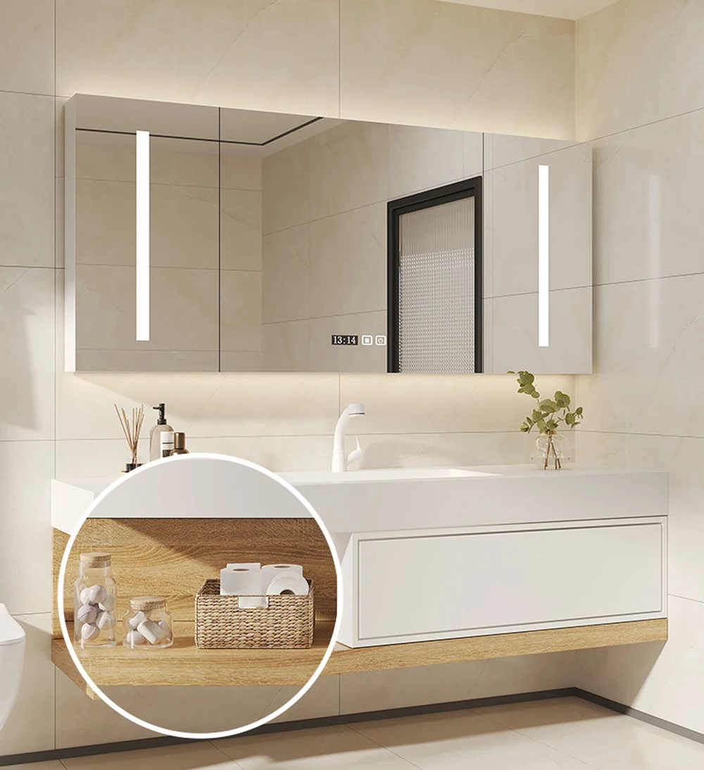 Modern Luxury Bathroom Vanity Cabinets Lighting Bathroom Storage ...