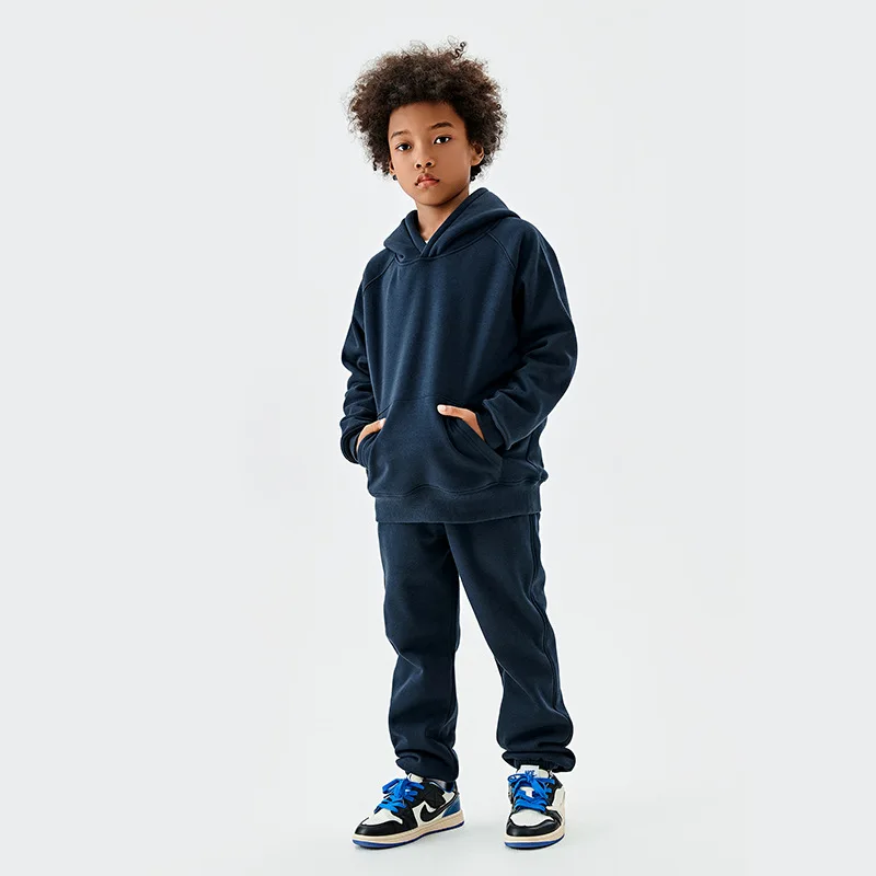 EK-014 Fashion Children Clothing Winter Fleece Hoodie and Jogger