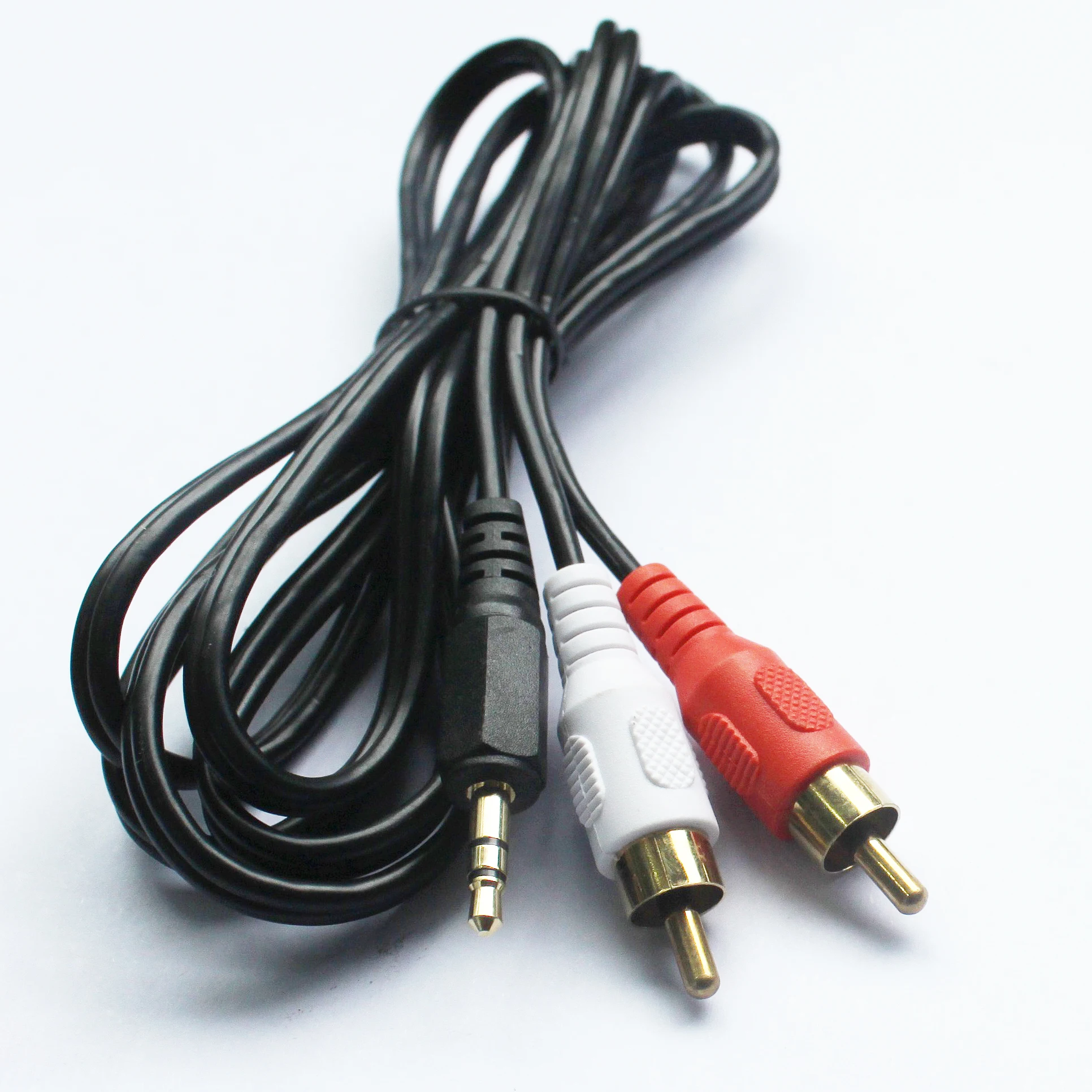 Cavo Audio Adattatore da Doppio RCA Maschio a Aux Jack 3,5mm Femmina Splitter eB