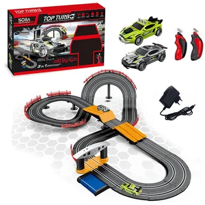 ITTL  DIY Wire Control 1:43 Scale Hobbie Electric Slot Racing Car Track Toys