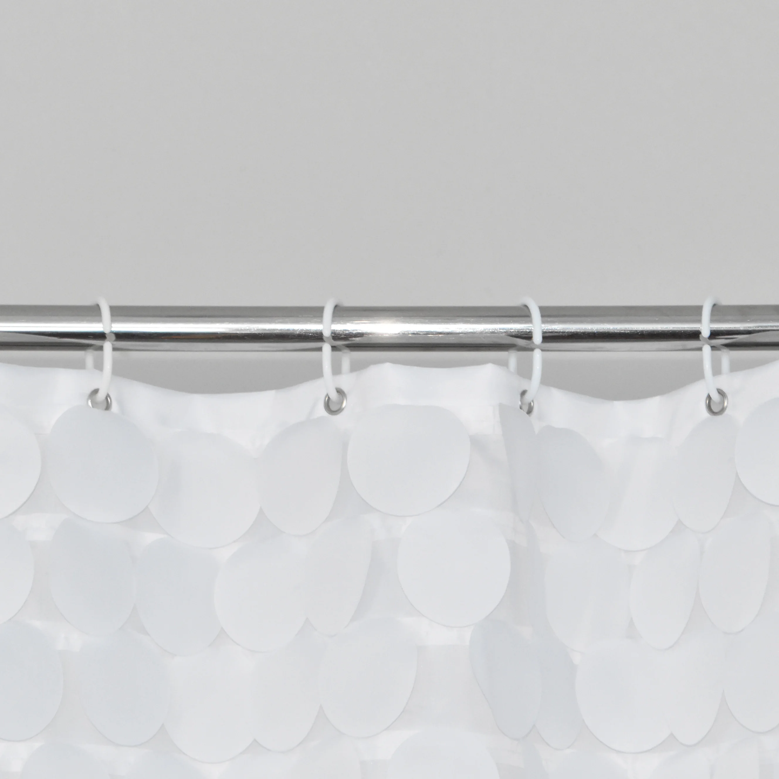 Современная роскошная дизайнерская водонепроницаемая ткань из полиэстера с 3D покрытием белая занавеска для душа