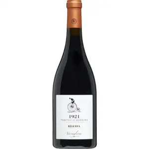 Italian Red Wine Primitivo Di Manduria Riserva DOP Sweet Table Wine for Roasted Meat and Cheese 6 Bottles Per Box