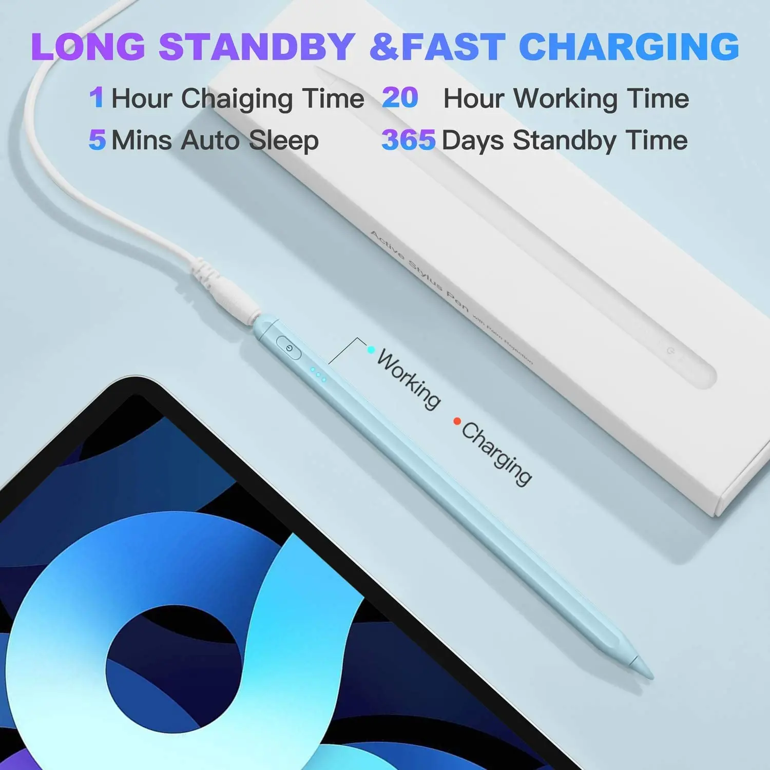 
Ладони отклонения Алюминиевый металлический Высокочувствительный планшет емкостный сенсорный экран Активный стилус для сенсорного экрана для сенсорных экранов 