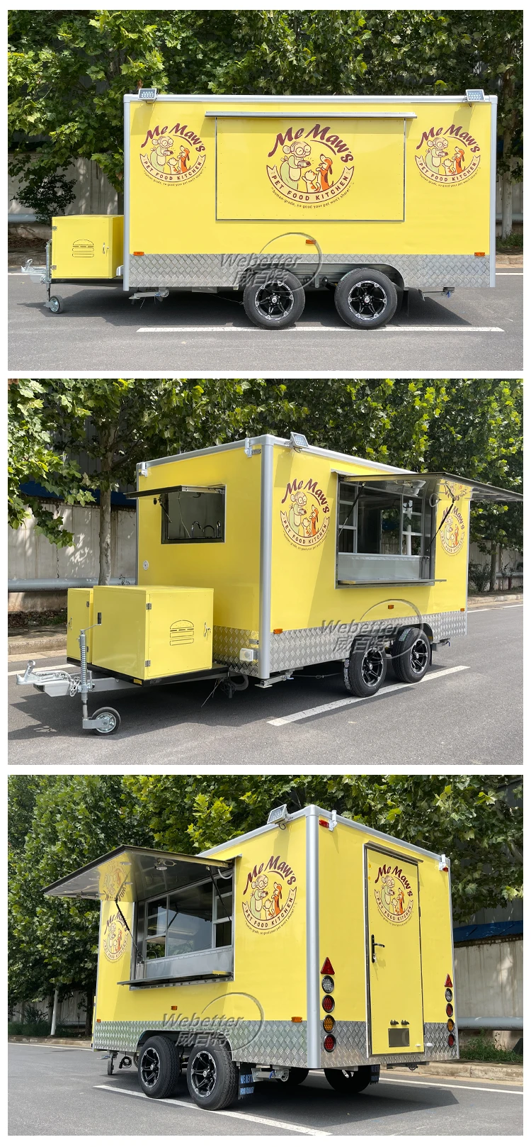 etter Food Truck Pequenos Customized Bbq Concession Trailers Hotdog