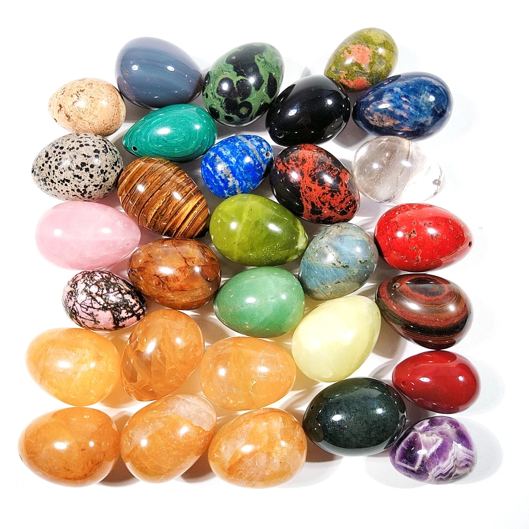 Оптовая продажа, яйца яони из нефрита для тренировок мышц тазовых мышц для женщин, яйца яони из красной яшмы