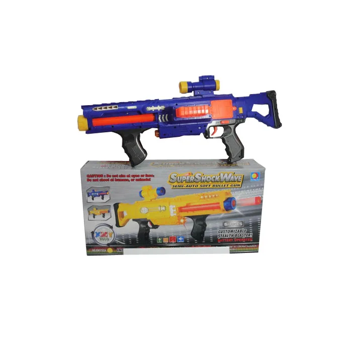 Compre Arma de brinquedo de bala macia rifle de atirador Nerf arma de  plástico e 20 balas 1 alvo arma elétrica brinquedo Chri barato — frete  grátis, avaliações reais com fotos — Joom