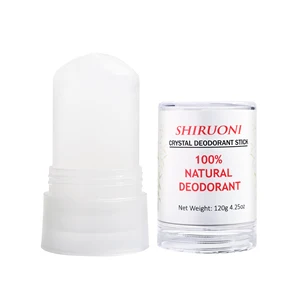 OEM ODM Natural Vegan Mineral Alum Crystal Stone Deodorant Stick Skin-Friendly Body Underarm Refreshing Odor Control