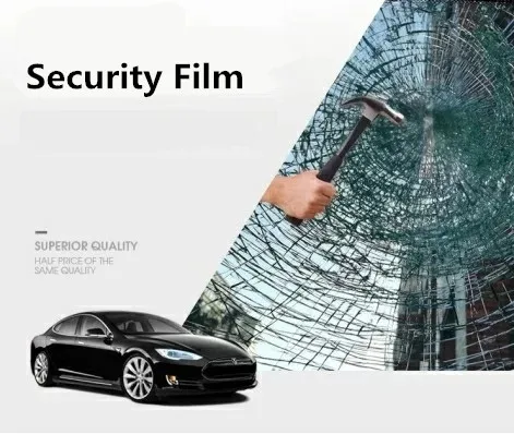 Защитная и безопасная пленка для окон, Противоударная защитная пленка из прозрачного стекла