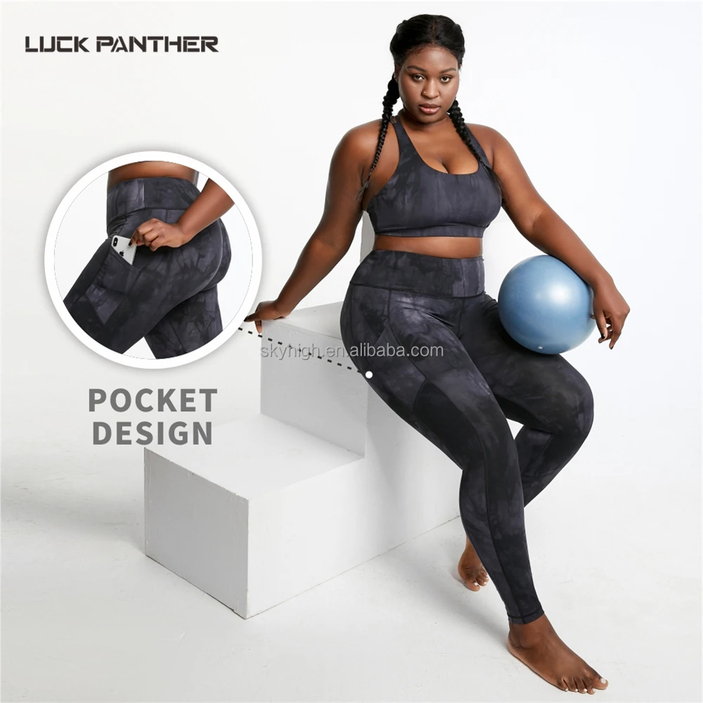 2022 New Plus Size Butt Lift Tie Dye Yoga Sets Women 2 Piece Sports