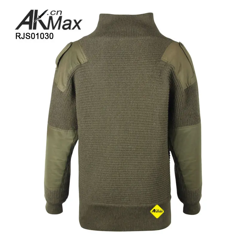 AKmax Custom  Unisex Sweaters With Elbow Patches Wool Pullover Sweater Men's Sweater Pullover