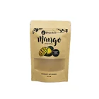Paper French Compostable 100% Biodegradable Kraft Paper Dried Mango Raisins French Fries Food Packaging Snack Bags With Reusable Zipper