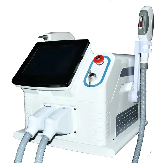 2 In 1 Opt Ipl Elight Hair Removal Machine Q-switched Nd Yag Laser Machine Painless Hair Removal Tattoo Removal