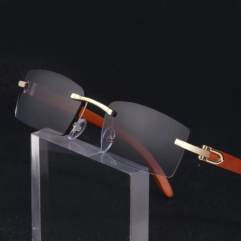 Occhiali Da Sole Uomo/Donna Semi-Rimless Vintage - Montatura Metallica Con Lenti UV400 - Stile Punk Classico - 6