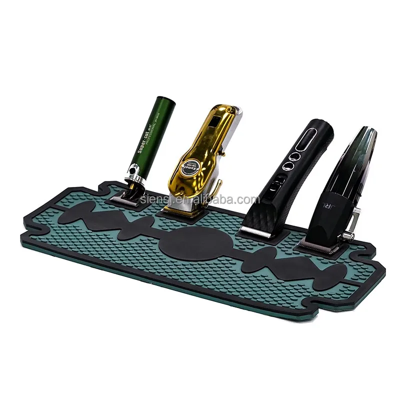Antislip 3d Barber Tools Mat Barber Organizer Mats For Hair Clipper Trimmer