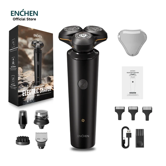 For Enchen Rechargeable Electric Shaver Set Best IPX7 Magnetic Cutter Blade Clipper for Men's Body Hair RV Wholesale China ZHE