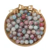 Cuentas de vidrio dorado de 10 mm - azul y rojo