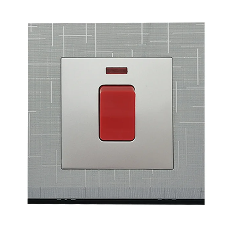 VNX High Quality Cooker Wall Socket Outlets 45A 250V Touch Modern OEM Available Panel Electrical Switch and Socket Life
