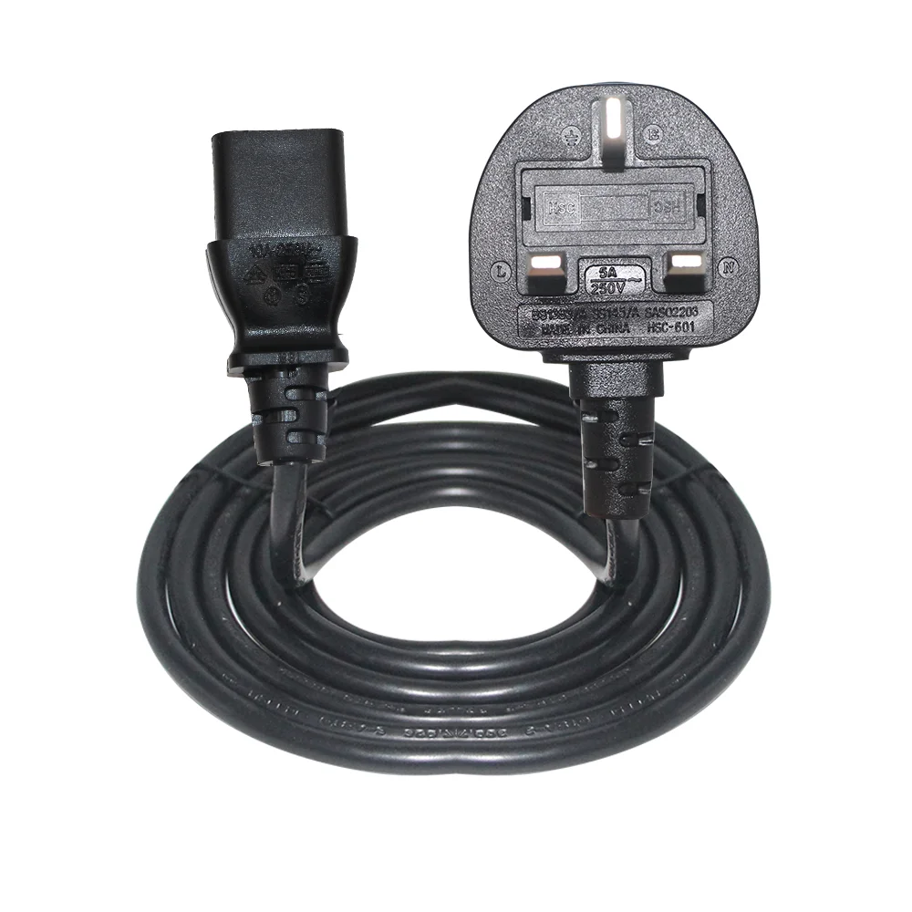Bsi 3 Pin British Power Cord Uk Plug To C19 Supply Power Cable 19