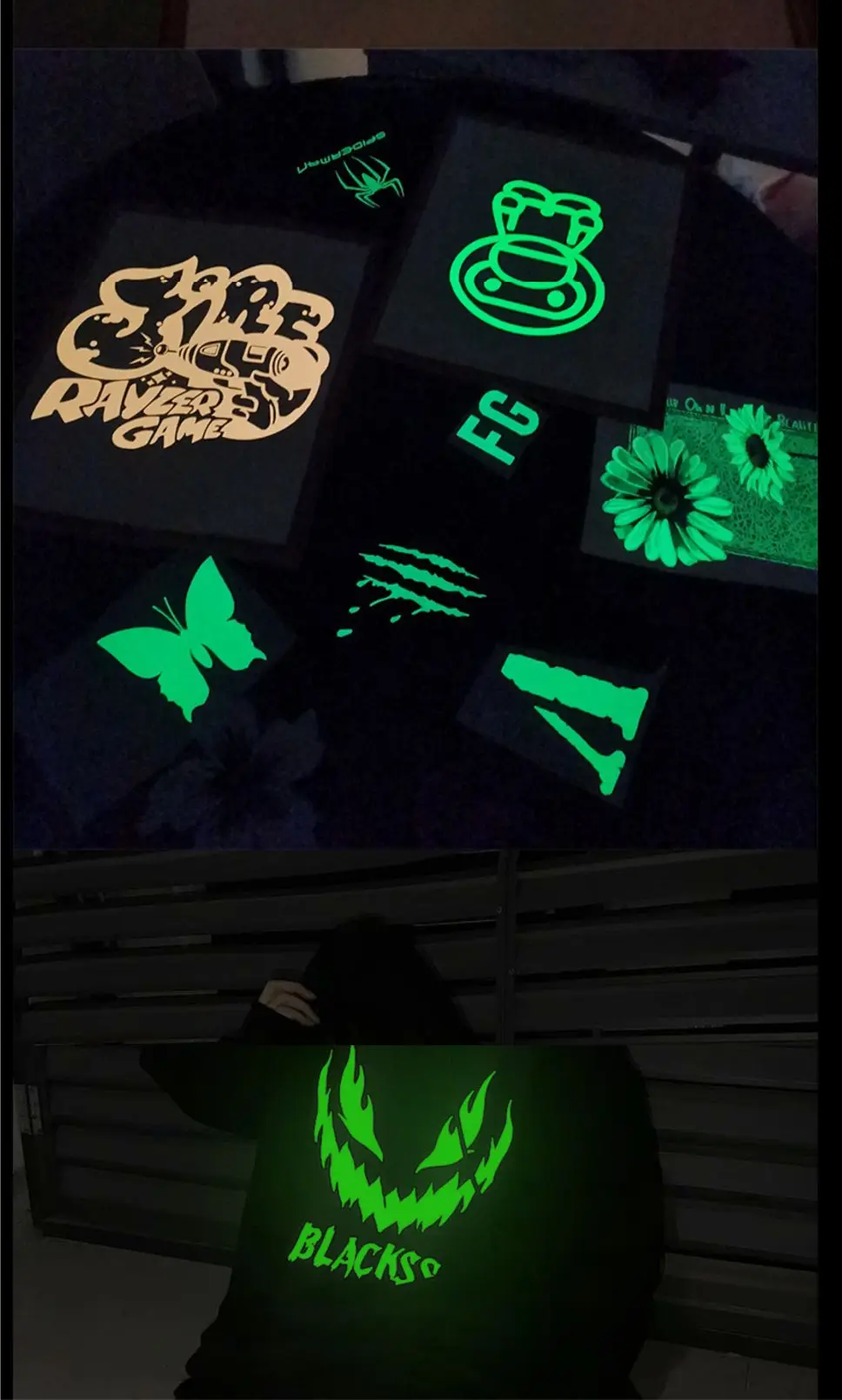 PVC PET PMMA 2-8 Hours Self Adhesive Glow In Dark reflective vinyl Tape Sticker Photoluminescent Self Adhesive  Photoluminescent