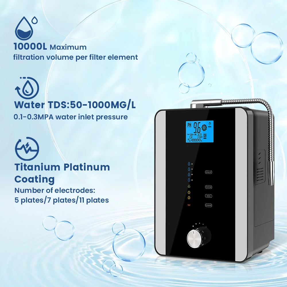 High PH Value 5/7/11 Plates Kangen Machine PH Water Filter Purifier  Alkaline Japan Water Machine Alkaline Water Ionizer
