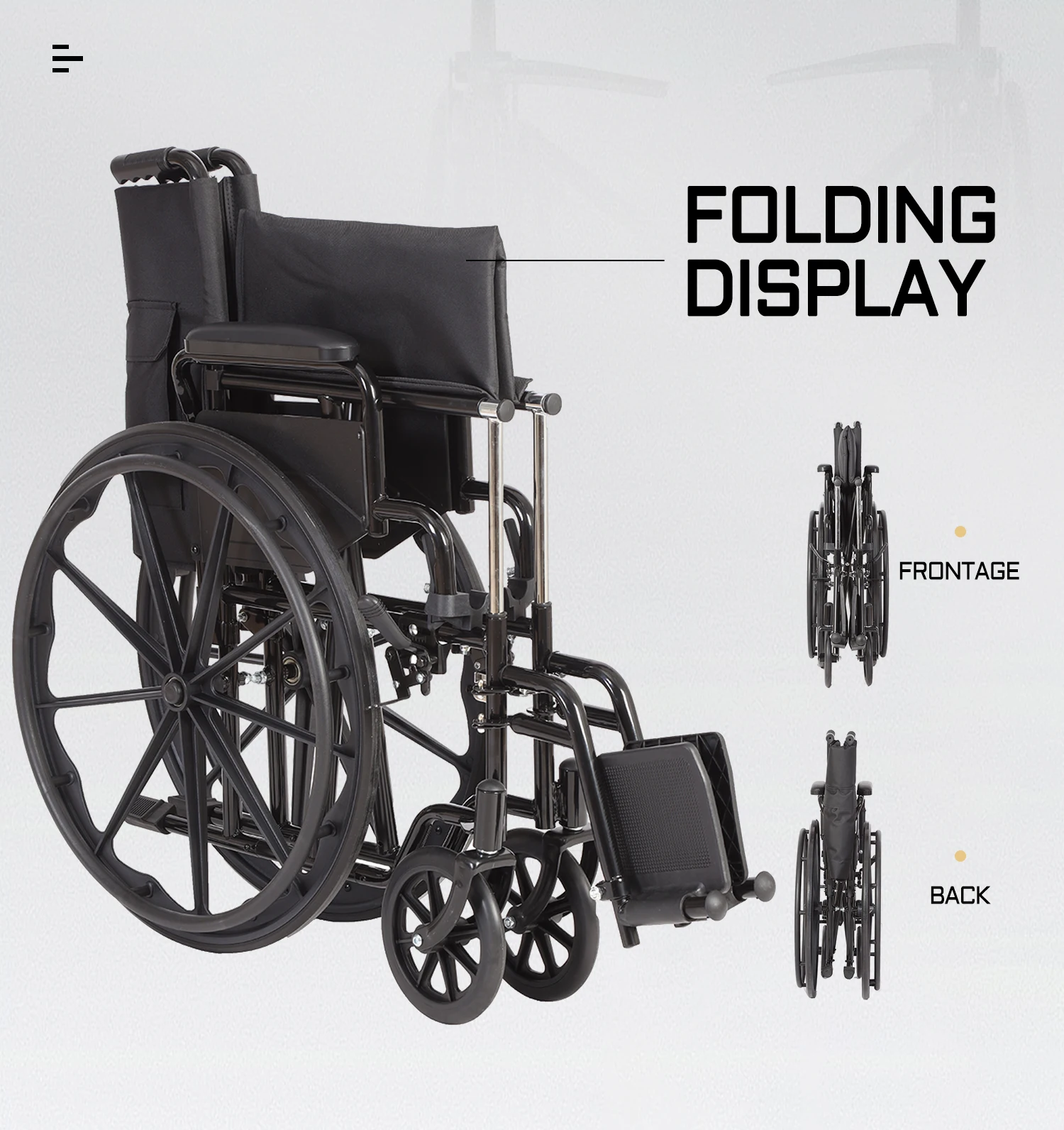 Cheap Manual Wheelchair Steel Foldable Wheelchair Disability Chairs