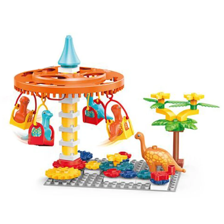 Train Track Building Blocks Model Toys 57PCS Track Bricks Block Series Kids Creative Large Building Blocks Toy
