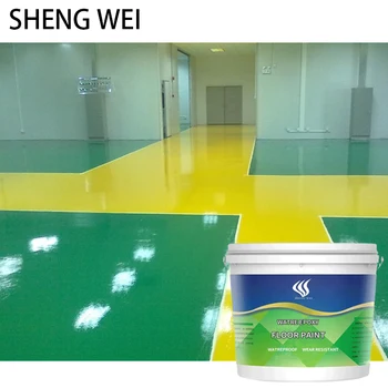 Water-based epoxy floor paint, cement floor paint, waterproof, abrasion-resistant domestic and outdoor floor paint20-1000kg