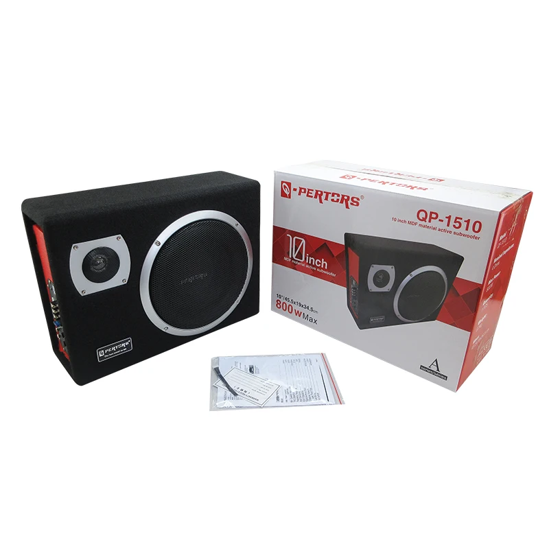 QPERTORS 12V 800watts 10inch Subwoofer - Active Audio Power