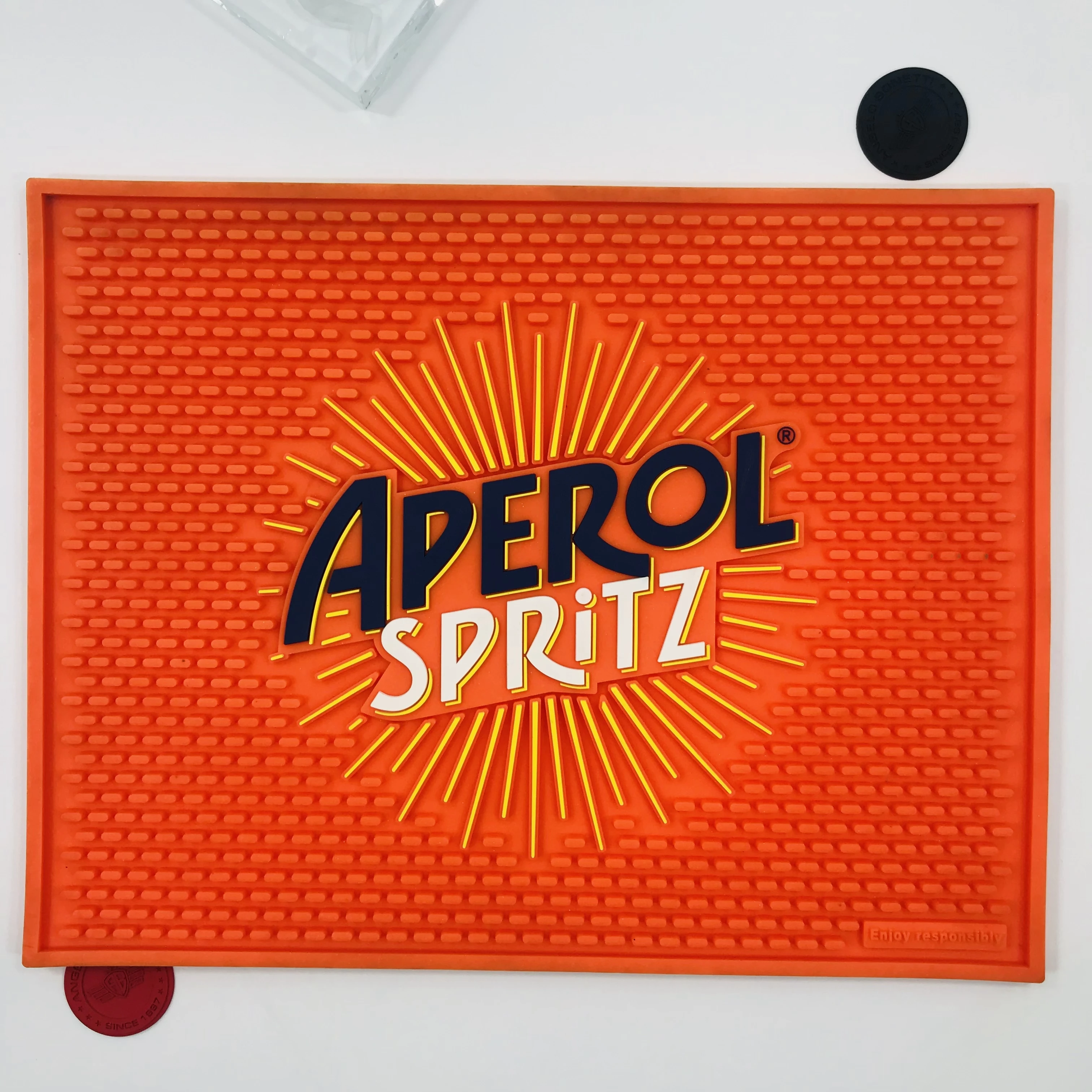 APEROL = Club Soft PVCBar Mat with Logo Embossed