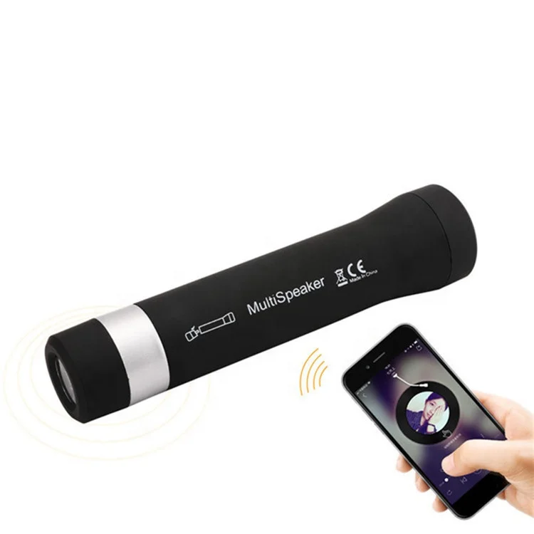 MGITEC Multifunctional LED Bike Flashlight with Portable Bluetooth Speaker and Power Bank Function