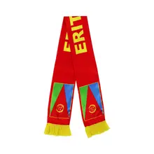 Custom Logo Polyester Satin Material Custom Size Printed Nation Flag Design Eritrea Eritrean Scarf