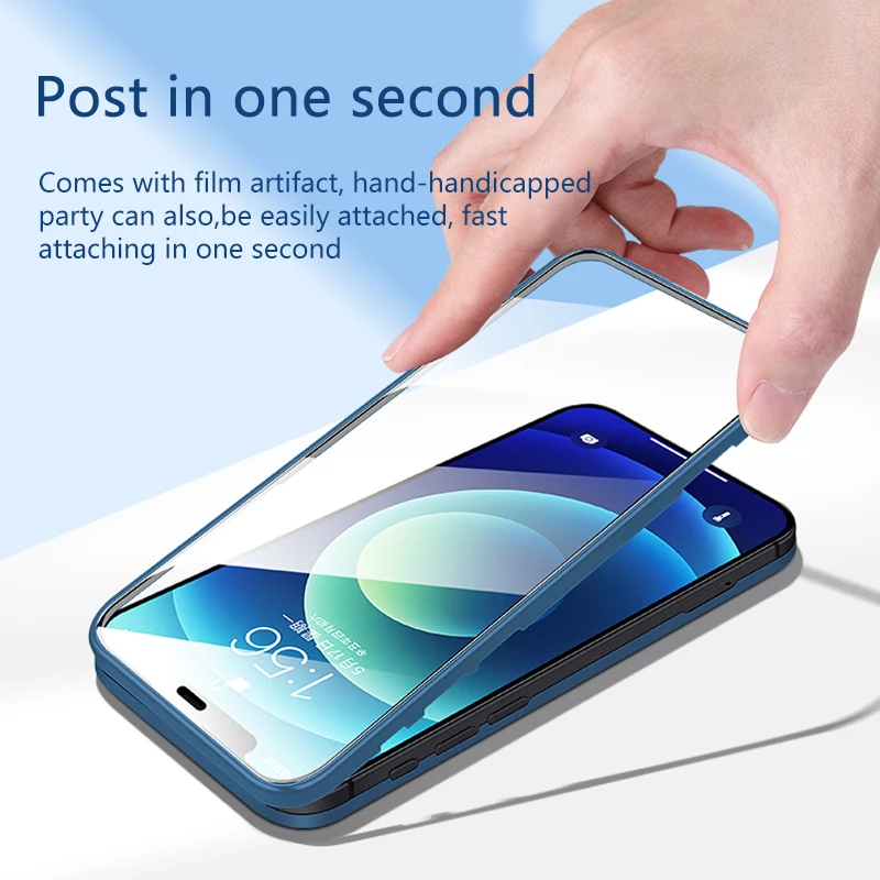 Новый дизайн, чехол для мобильного телефона, закаленное стекло, защита экрана 2 в 1 для Iphone 12 Mini Pro Max 360, ультратонкий