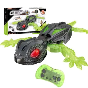 EPT New IR Wall Crawler Gecko Rechargeable Infrared Remote Control Robot Toy Wall Climbing Gecko RC Toy