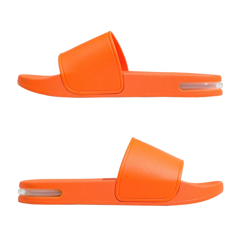 Customizable Flat Slide Sandals with Open Toe Men's and Women's Bedroom Slippers Air Bubble Slide Shoes to Personalize