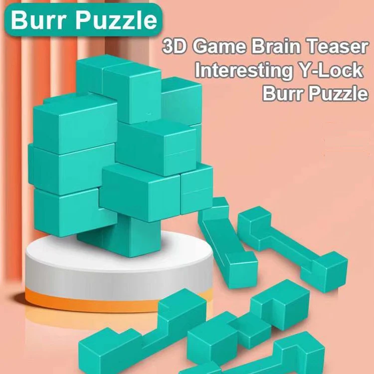 Brain Teaser 29 Cards DIY Assemble Plastic Luban Lock Burr Puzzle Toys for  Kids
