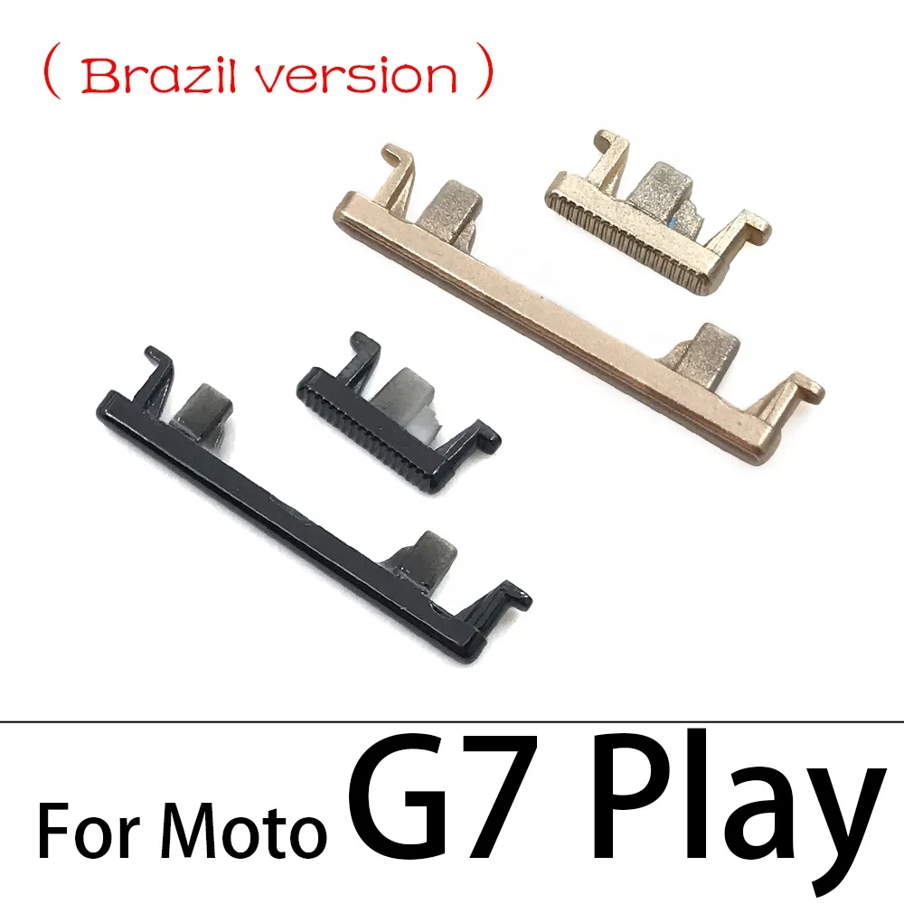 New Style Side Keys Power Volume Button Replacement Part for Moto G9 Power G8 Plus G7 Play Mobile Phone Accessories