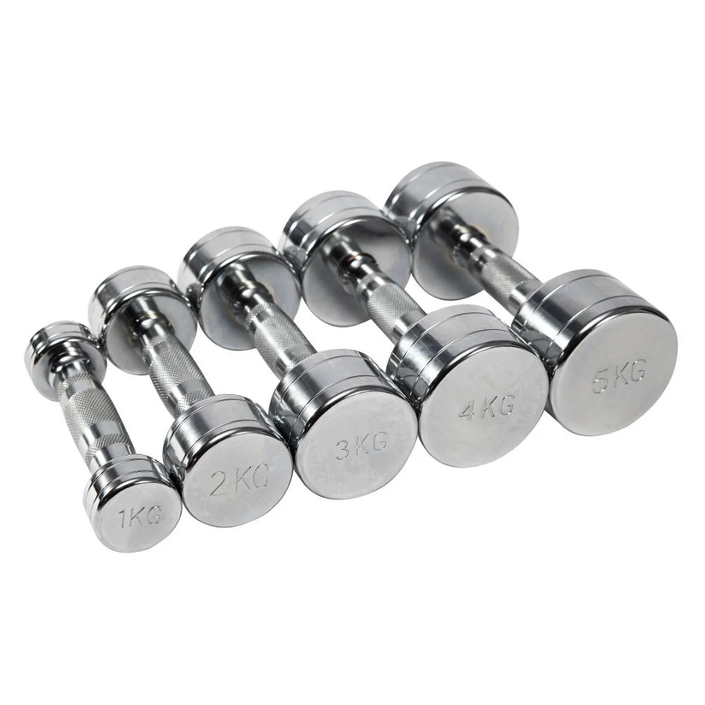 Small Weight Gym Electroplated Dumbbell 1-10KG for Wholesale Fitness Buyers product detail 1