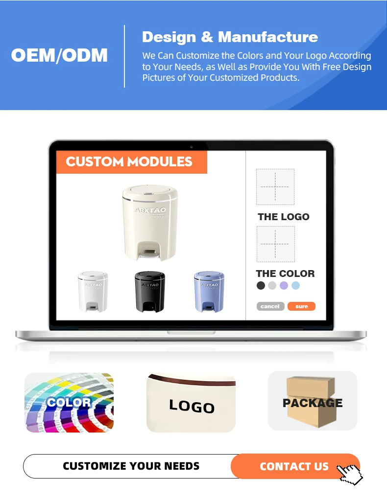 20l 2 in 1 press top  foot pedal trash can modern creamy style trash can press  step on trash can-6