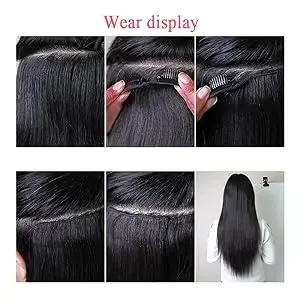 Deep Wave Clip ins Human Hair Extensions for Women 8Pcs_voghion.com