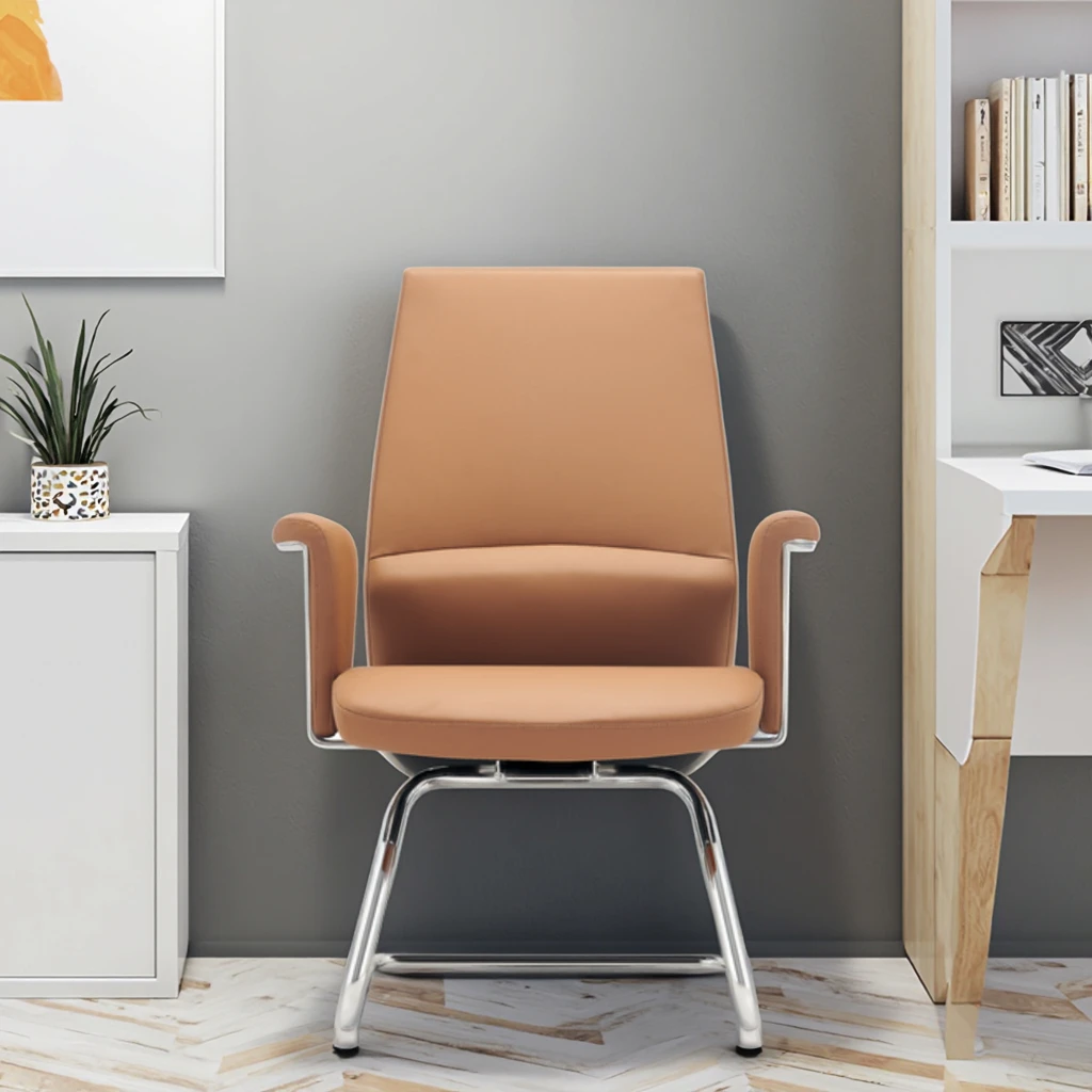 High Quality Modern Leather Executive Ergonomic Office Chair with Adjustable Height for Long Sitting Comfort 6
